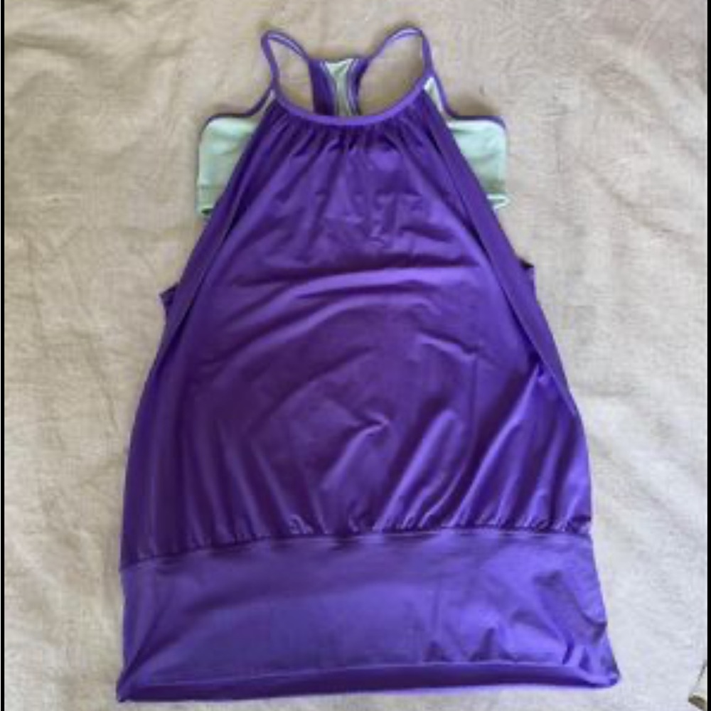 Lululemon tank top no limits size 6 purple blue